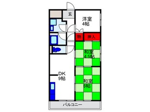 パークサイド柴原の物件間取画像